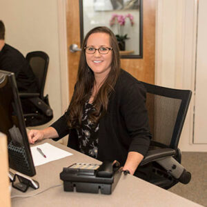 our-attentive-receptionist-smiling-directly in Port Angeles