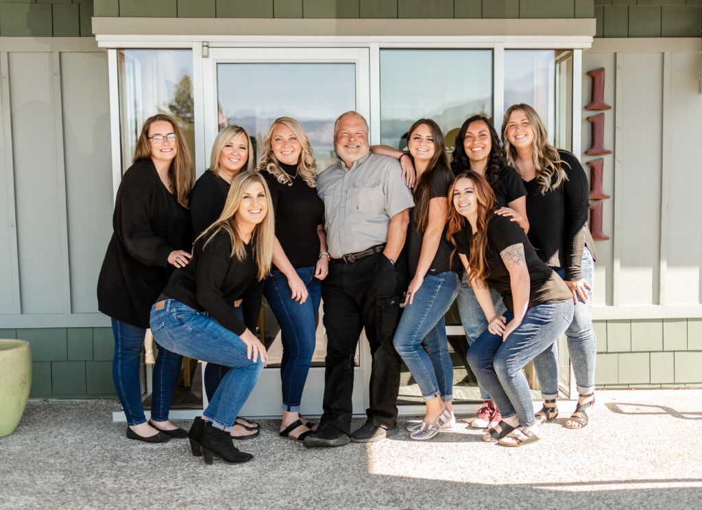 Eleven Eleven Dentist's team in Port Angeles, giving toys for kids