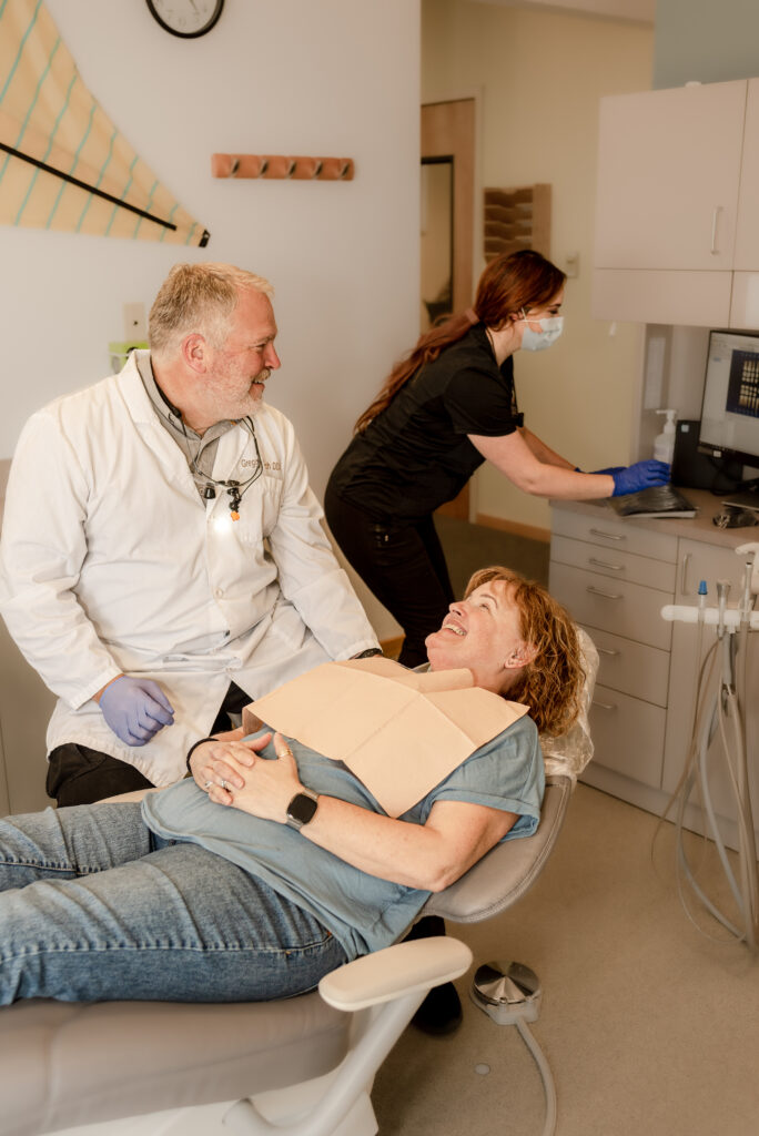 Dentist works with patient in Port Angeles